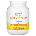 Super Nutrition, порошок из ультрафильтрованного сывороточного протеина с подсолнечным лецитином, без ГМО и р-БСТ, с нейтральным вкусом, 908 г (2 фунта)