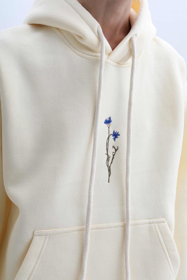 Худи Warm Василек Экрю - фото 7