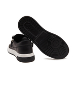 Кроссовки кожаные talogo Giuseppe Zanotti - черный(RM30035)