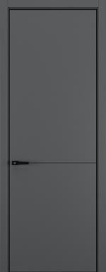 Межкомнатная дверь Zadoor Горизонт NH10 кромка ABS Black