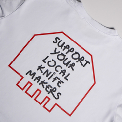 Футболка кулаки Daggerr x MOB, белая, размер XXL