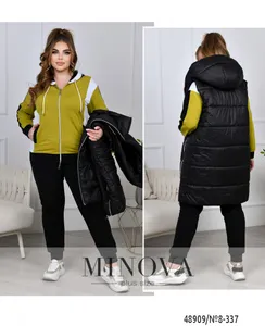 Костюм 8-337-лайм-черный Minova