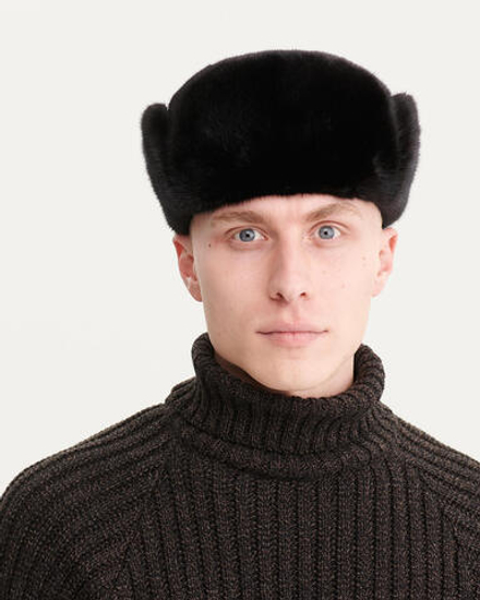 Шапка из меха норки