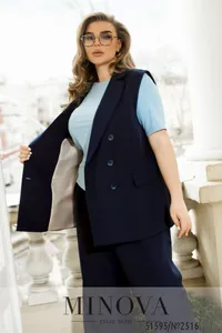 Жилет 2516-синий Minova