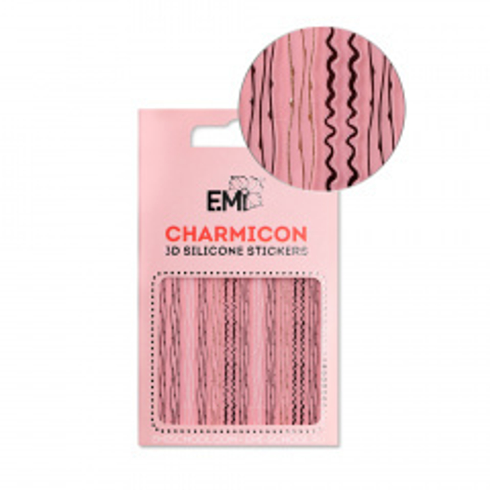 Charmicon 3D Silicone Stickers №122 Линии