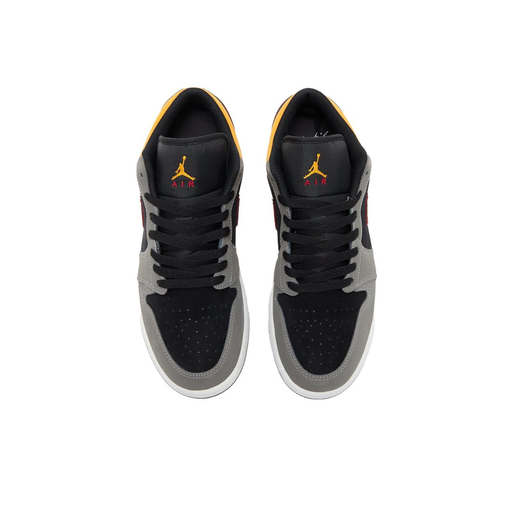 Кроссовки Air Jordan 1 Low Black Grey Orange