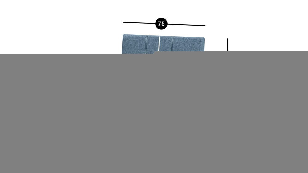 Кресло-кровать Уют Лайт Strong Plus 09 95*84*82 см, Голубой Рогожка Выкатной Фиеста