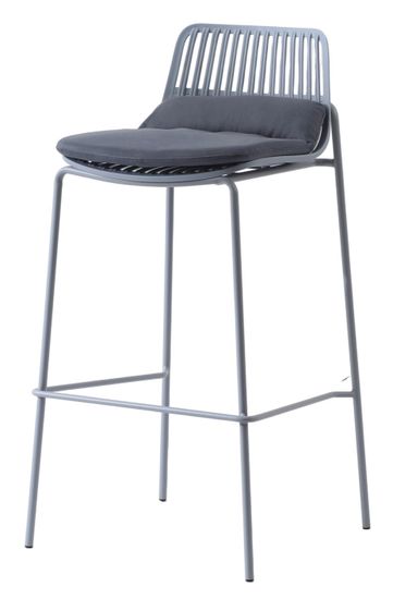 Стул барный Spain с подушкой серый