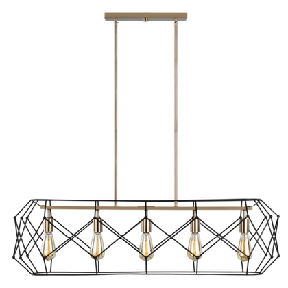 Люстра Visual Comfort Zarra Five Light Linear Lantern