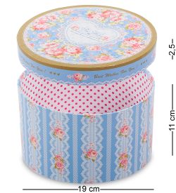 WF-41-A Набор коробок из 3шт «С наилучшими пожеланиями» цв.голубой