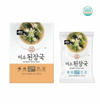 eDELI  Корейский суп быстрого приготовления «Твенджан», 10 г*5 шт.