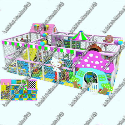 Детский игровой лабиринт "Кот и кошка"