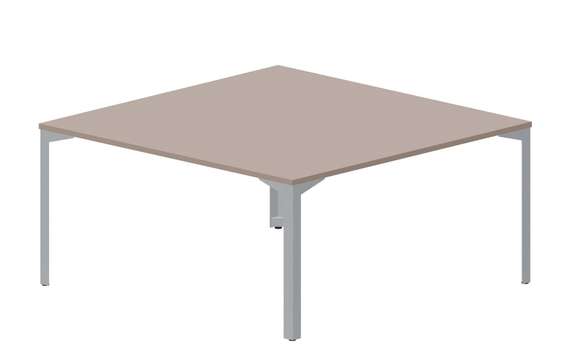 Составной стол на 2 рабочих места 158х156,6х75см, без отверстий