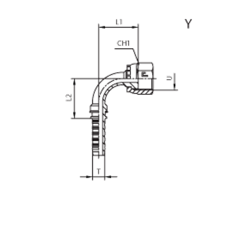 Фитинг DN 38 ORFS (Г) 2 (90)