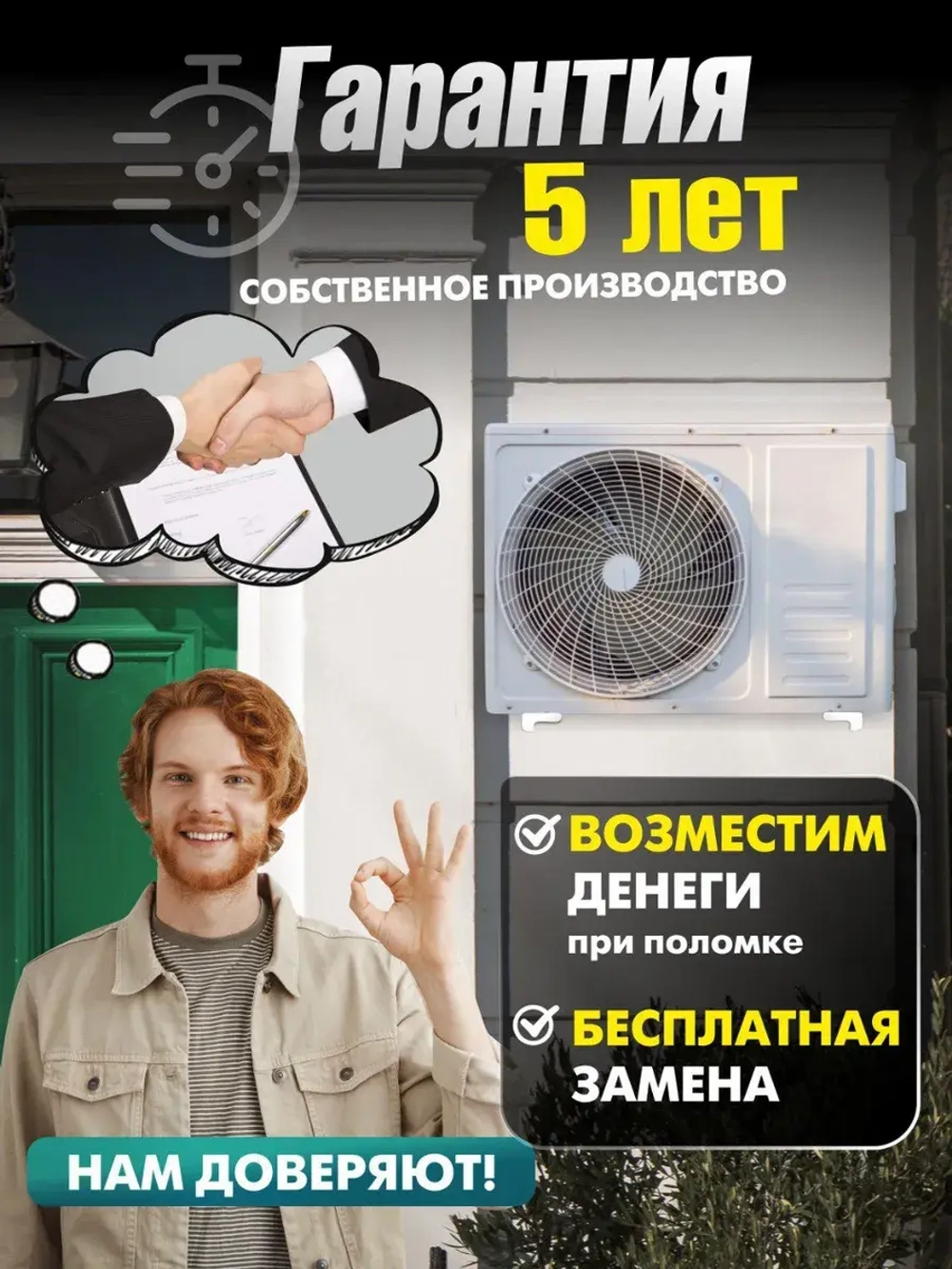 Комплект 7 шт - Кронштейны для сплит-систем (2 мм)