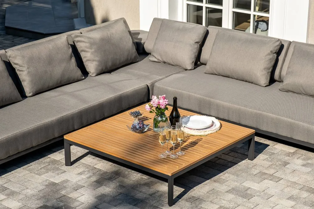 "Амальфи" трансформирующаяся лаунж-зона из алюминия, цвет графит