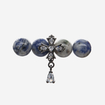 Спайсер-разделитель "Крест", 12мм, фианиты, gun metal