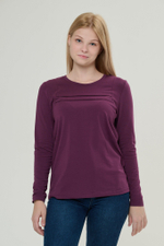 Лонгслив женский фиолетовый
