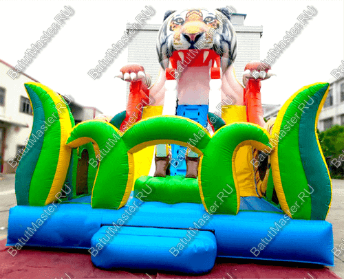 Надувная горка "Большой тигр", 13*7*9 м