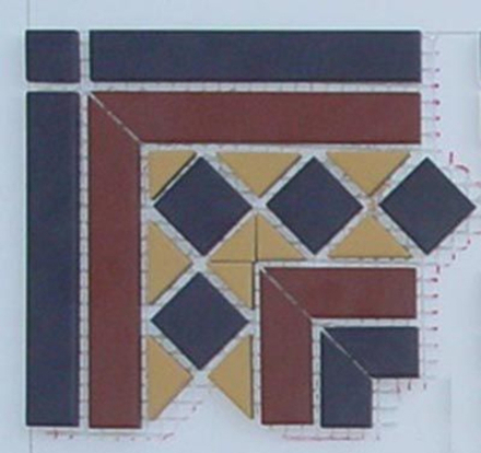 Угол керамический Corner GUILFORD 2 Strip Stand.(Dot14, Tr.1/2 21, Strip 20+14)