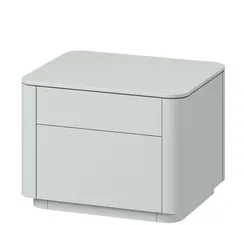 Тумба прикроватная Tammi 2 ящика ширина 50 см (светло-серый)