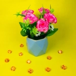 Цветы искусственные в горшочке «Волшебная призма»