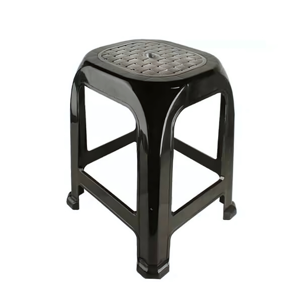 Табурет "Симпатия" большой, черный / серебристый перламутр РП-311