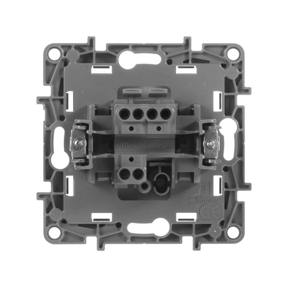 Выключатель 1-кл. СП Etika 10А IP20 250В 10AX авт. зажимы механизм антрацит IEK 672601