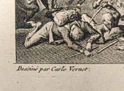 Битва в Сент-Джордже около Мантуи.Гравюра из альбома Военные кампании Франции. Париж. 1834