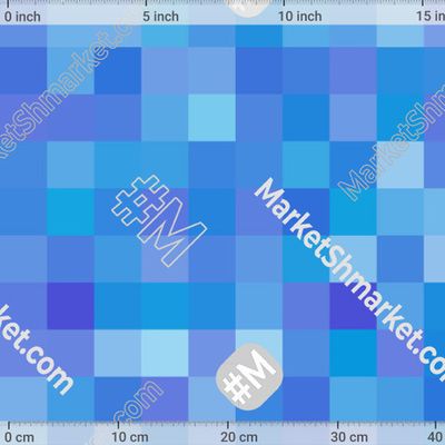 Голубой пиксельный паттерн by okpinsArtDesign 150 DPI