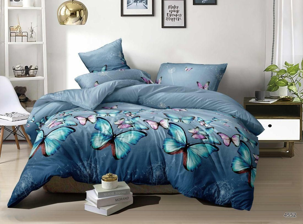 Постельное белье 2 спальное, полисатин, наволочки 70х70