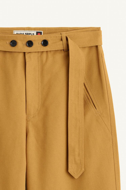 ZARA БРЮКИ ПРЯМОГО КРОЯ, ГОРЧИЧНЫЙ