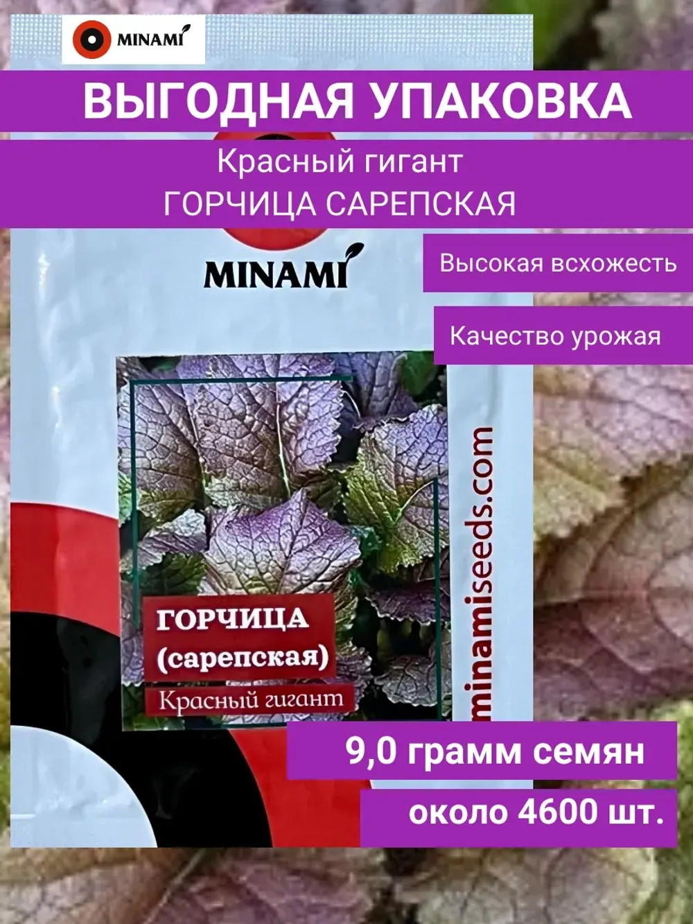 Горчица сарептская Красный гигант