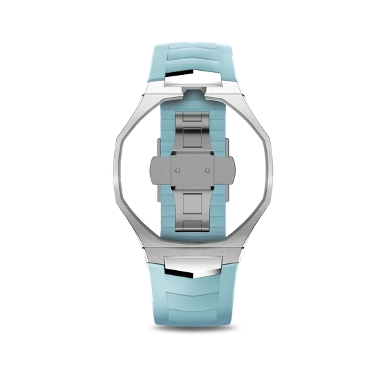 Корпус для часов POP-Swatch x AP - Салатовый и Голубой - Комплект из 2 ремешков