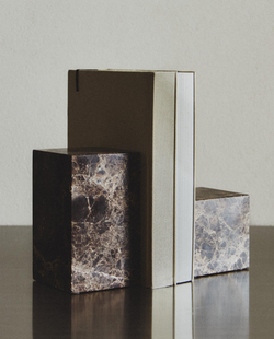Zara Home Держатель для книг из мрамора, цвет коричневый, 9.1 см