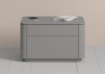 Тумба прикроватная Tammi 2 ящика ширина 60 см (серый)