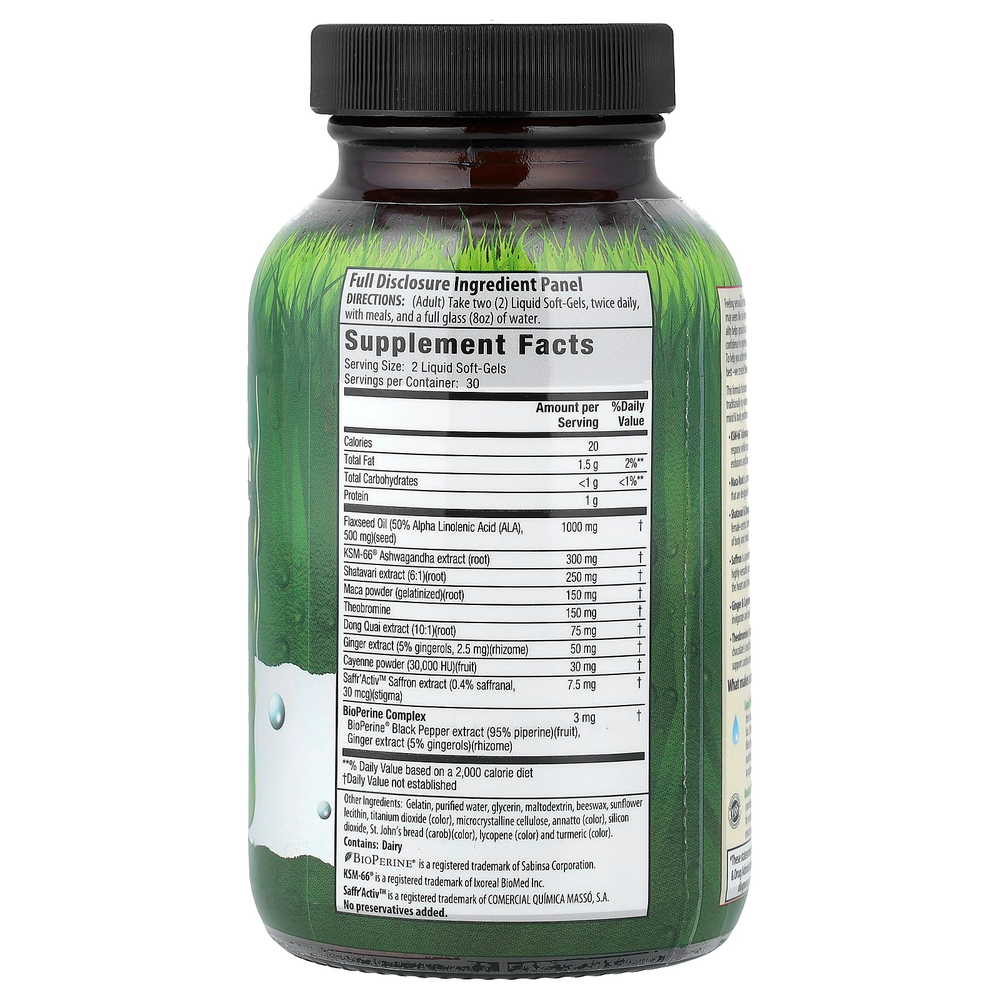 Irwin Naturals, Sensual Women™, выносливость, стресс и либидо, 60 желатиновых капсул