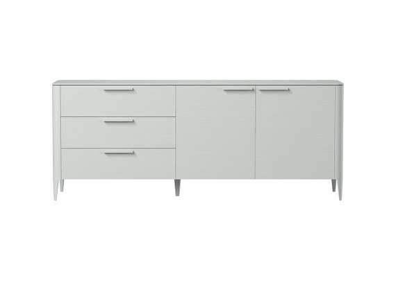 Тумба Type oak 3 ящика 2 двери L (светло-серый)