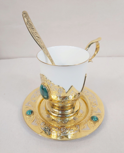 Кофейный набор "Роскошный малахит" - 6