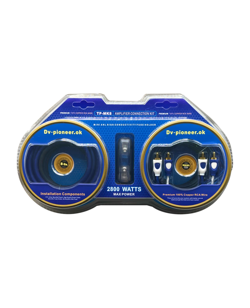 Набор для подключения 2к усилителя/Сабвуфера DV-pioneer-Ok TP-MK8