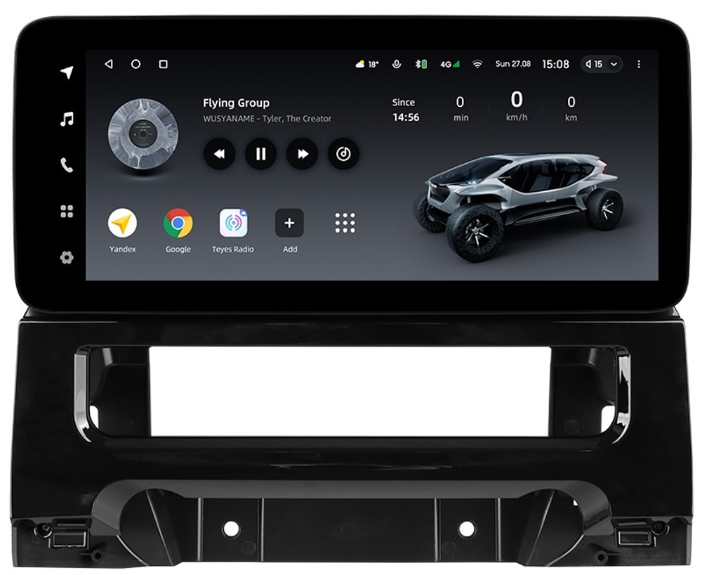 Магнитола для Haval M6 - Teyes LUX ONE ROUND монитор 12.3" 2K QLED на Android 10, CarPlay, 4G SIM-слот