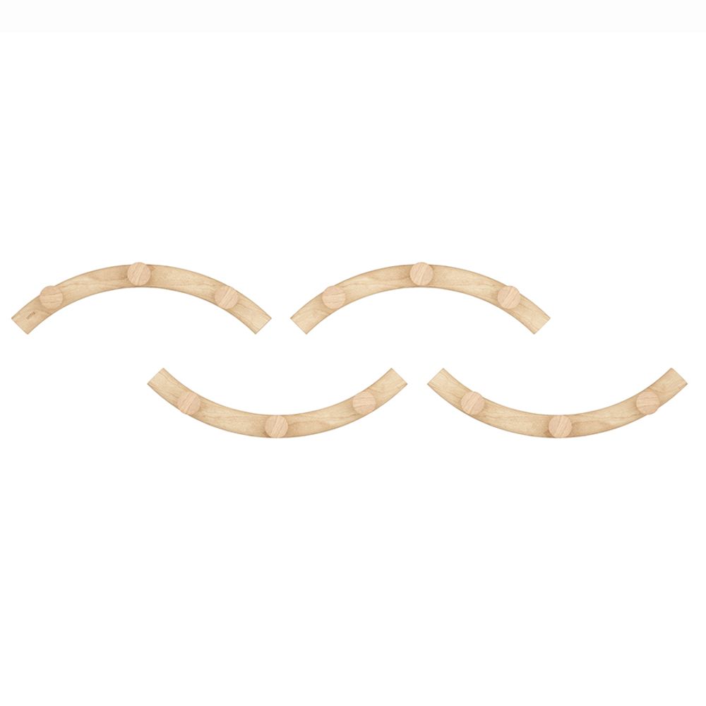 Вешалка настенная Slinka, натуральное дерево