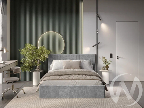 Кровать 1;6 КР-18 Хлоя (хром)