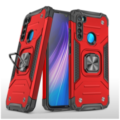 Противоударный чехол Strong Armour Case с кольцом для Samsung Galaxy A21 (Красный)