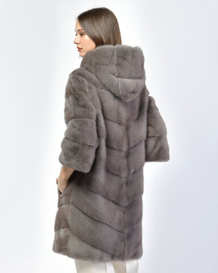 Шуба из меха норки