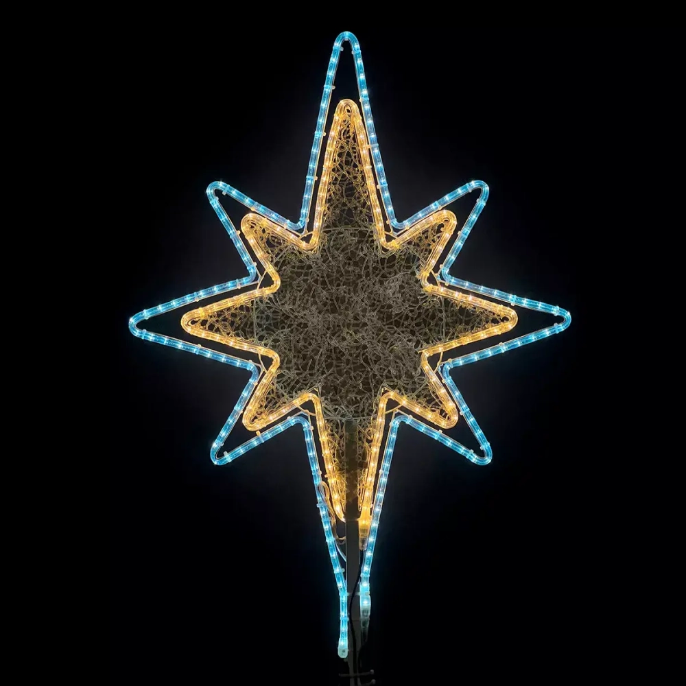 Светодиодная макушка Феерия 100 см., микс Белого и Тепло-Белого без снежинки, 220В, LTC (LC-13201)