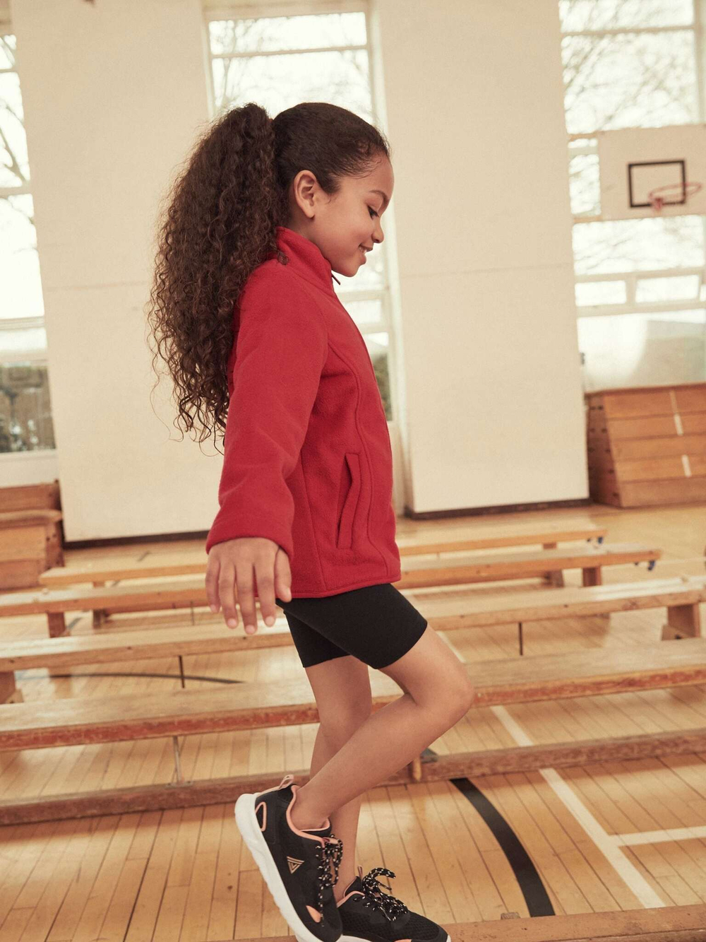 Куртка флисовая на молнии для девочки Next A14-365, Красный