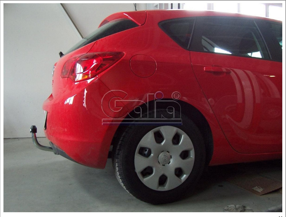 Оцинкованный фаркоп на Opel Astra J хетчбек 5 дверей 2009-2015 (без электрики), Galia O058C