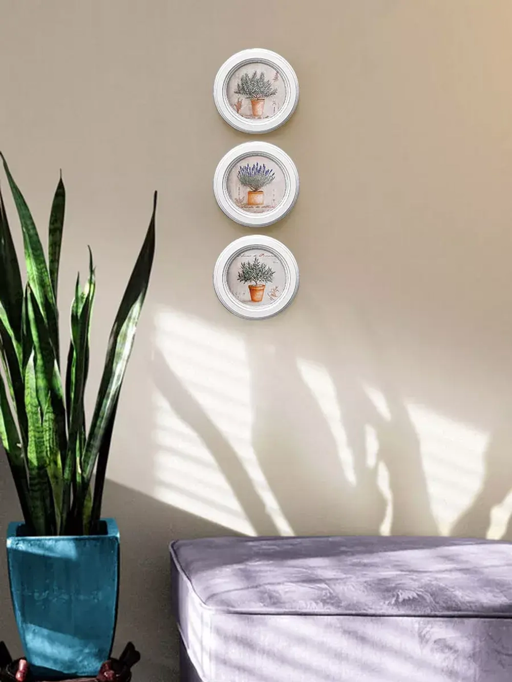 Картины на стену интерьерные на холсте 3 шт. 17.5 см