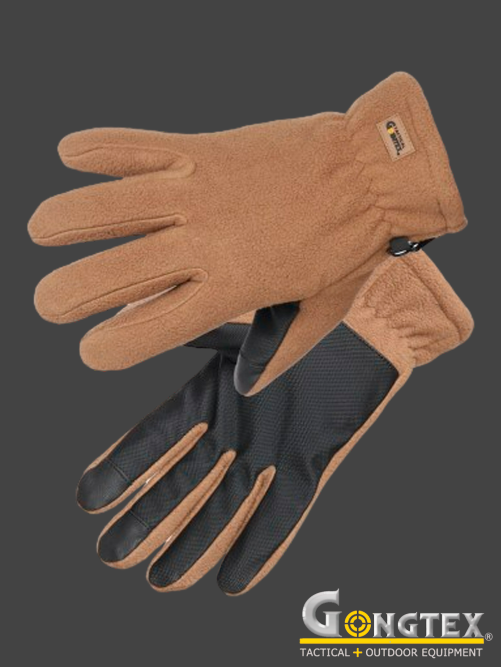 Перчатки флисовые Gongtex 3M Thinsulate Tactical Gloves (CGLV-0001). Койот